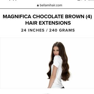 Bellami Magnifica 24” clip in extensions